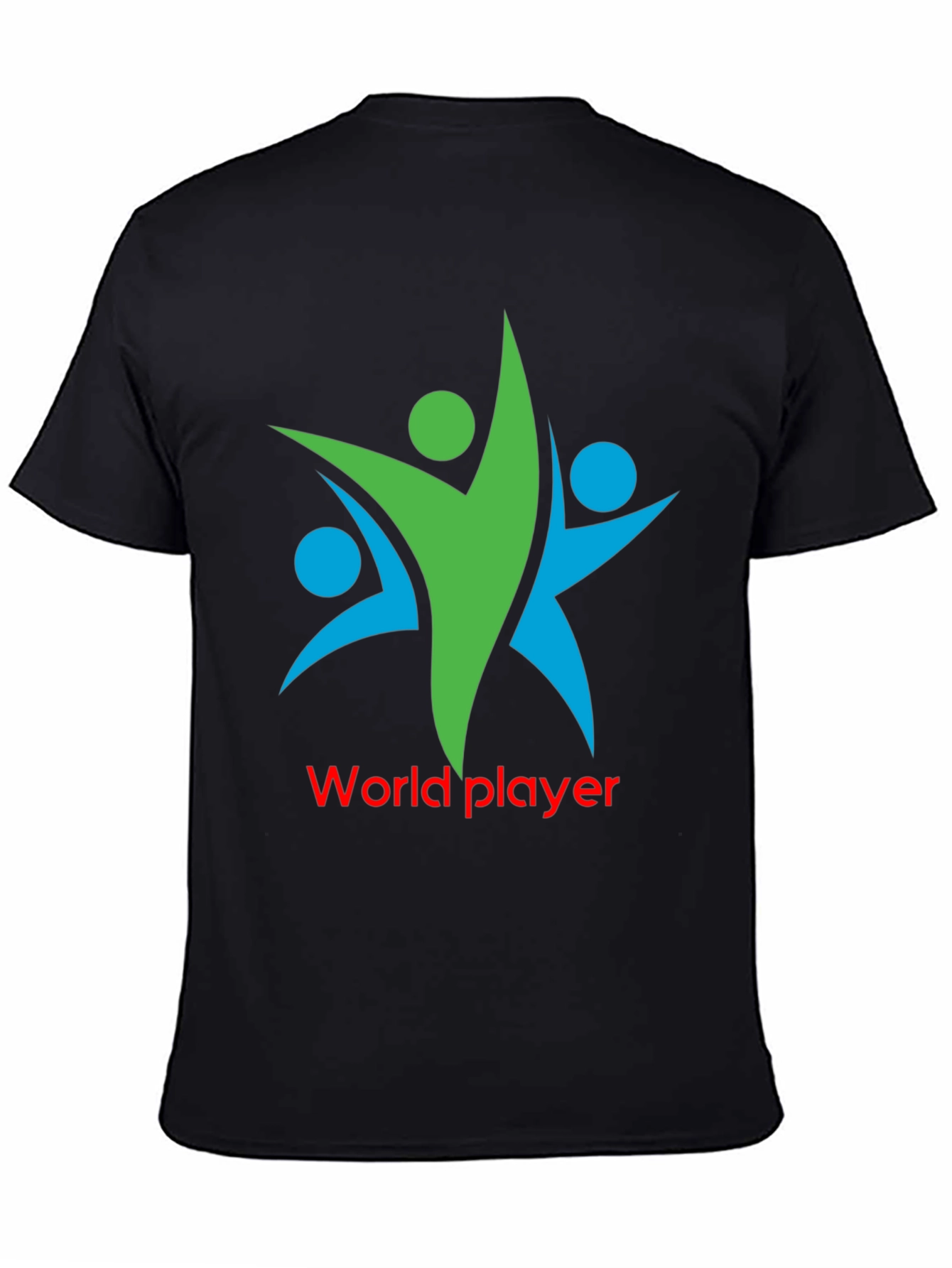 World Player Graphic Tee - Black Cotton Blend