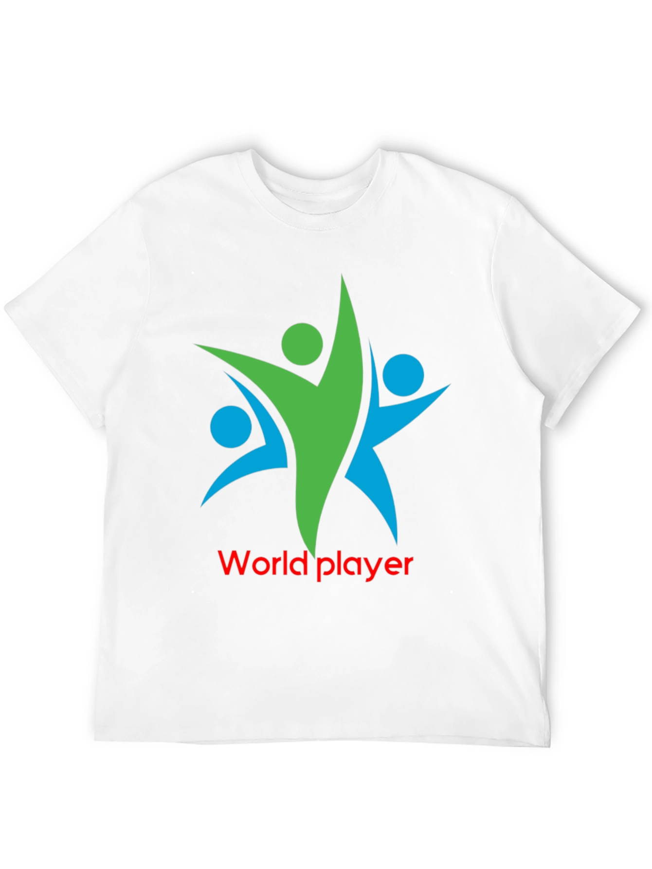 World Player Graphic Tee - Black Cotton Blend
