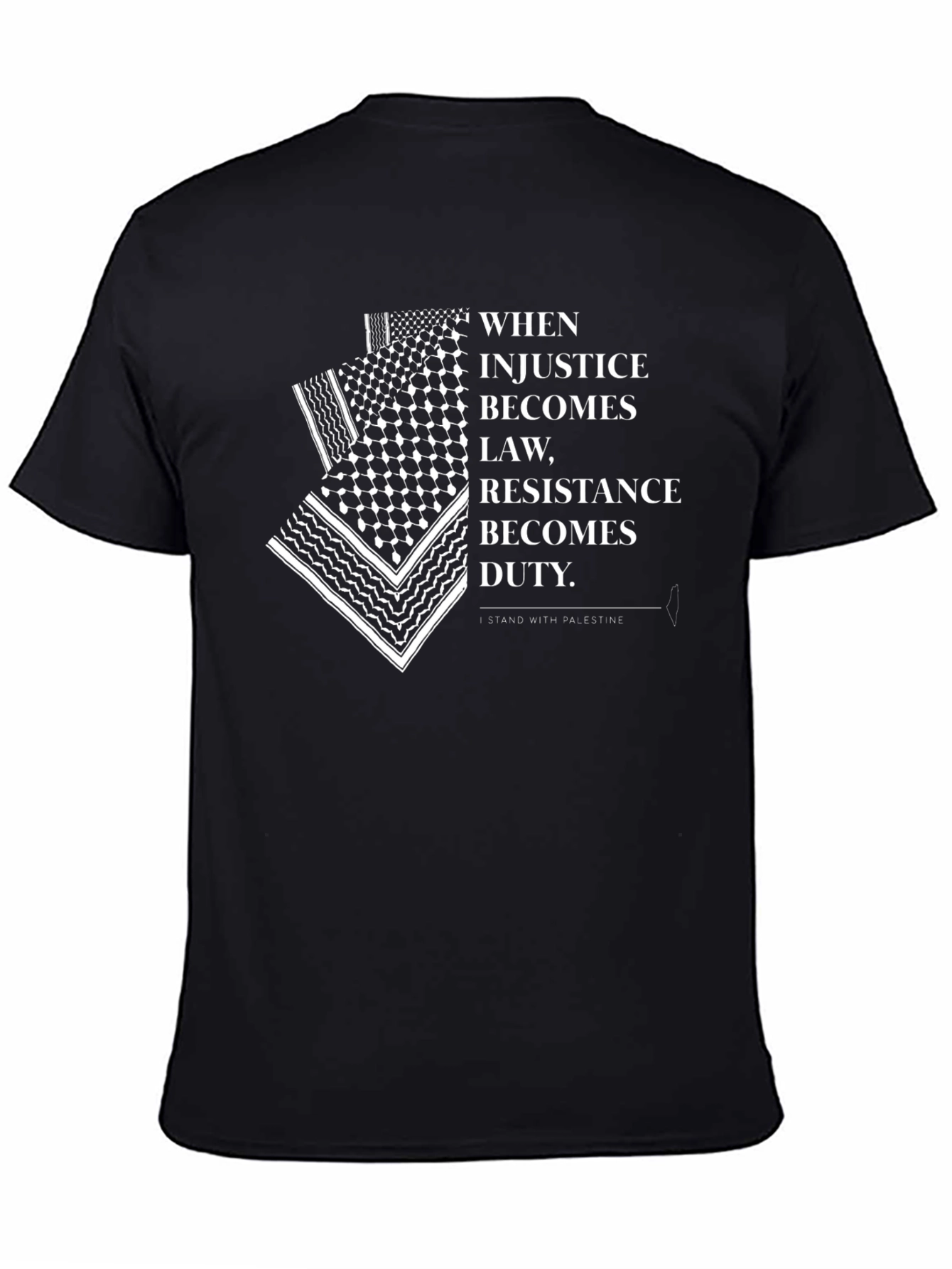 Stand with Palestine T-Shirt - Justice & Resistance