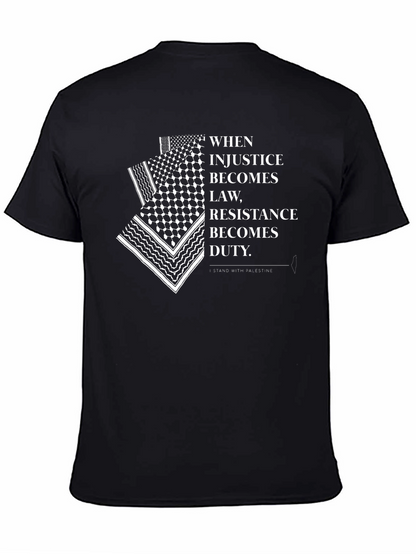 Stand with Palestine T-Shirt - Justice & Resistance