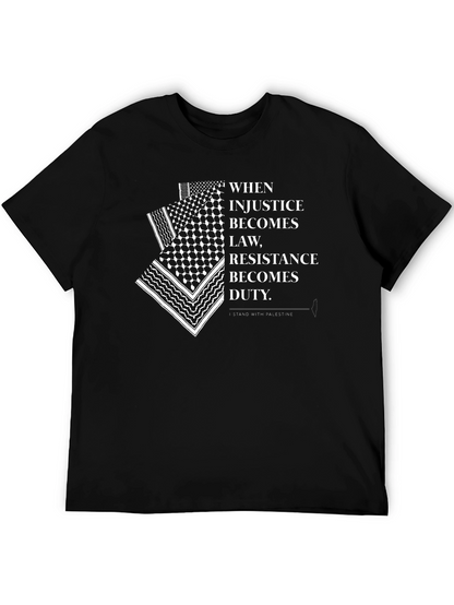 Stand with Palestine T-Shirt - Justice & Resistance
