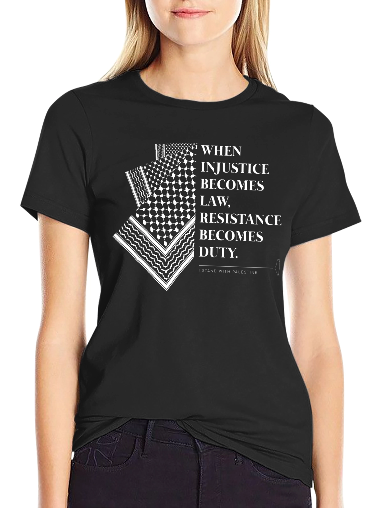 Stand with Palestine T-Shirt - Justice & Resistance