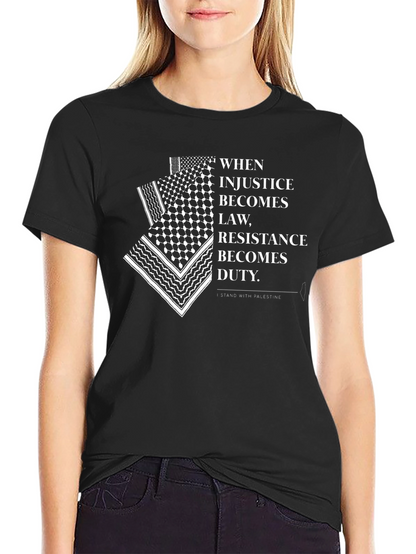 Stand with Palestine T-Shirt - Justice & Resistance