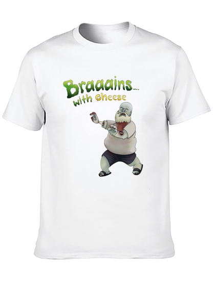 Zombie Brains With Cheese Graphic Tee