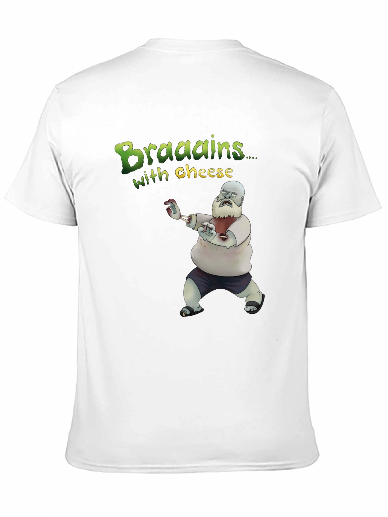 Zombie Brains With Cheese Graphic Tee