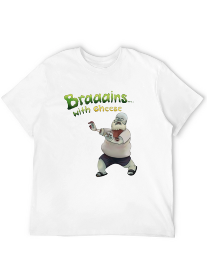 Zombie Brains With Cheese Graphic Tee