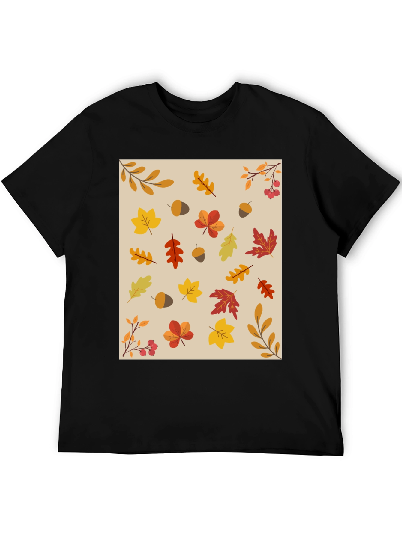 Fall Leaves Pattern T-Shirt