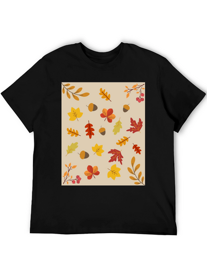 Fall Leaves Pattern T-Shirt