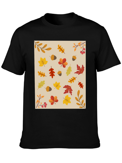 Fall Leaves Pattern T-Shirt