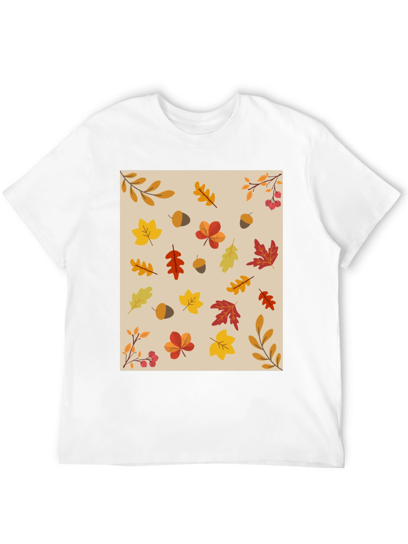 Fall Leaves Pattern T-Shirt