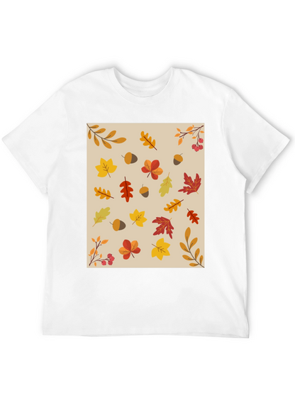 Fall Leaves Pattern T-Shirt