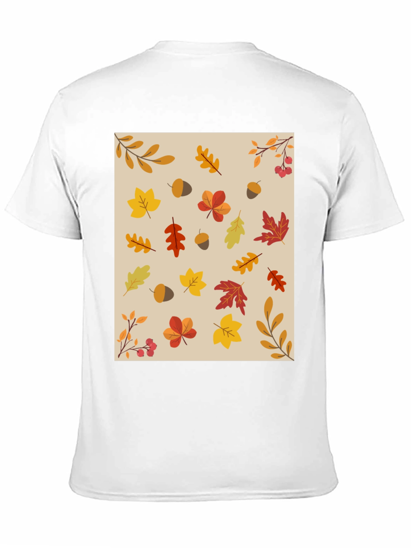 Fall Leaves Pattern T-Shirt
