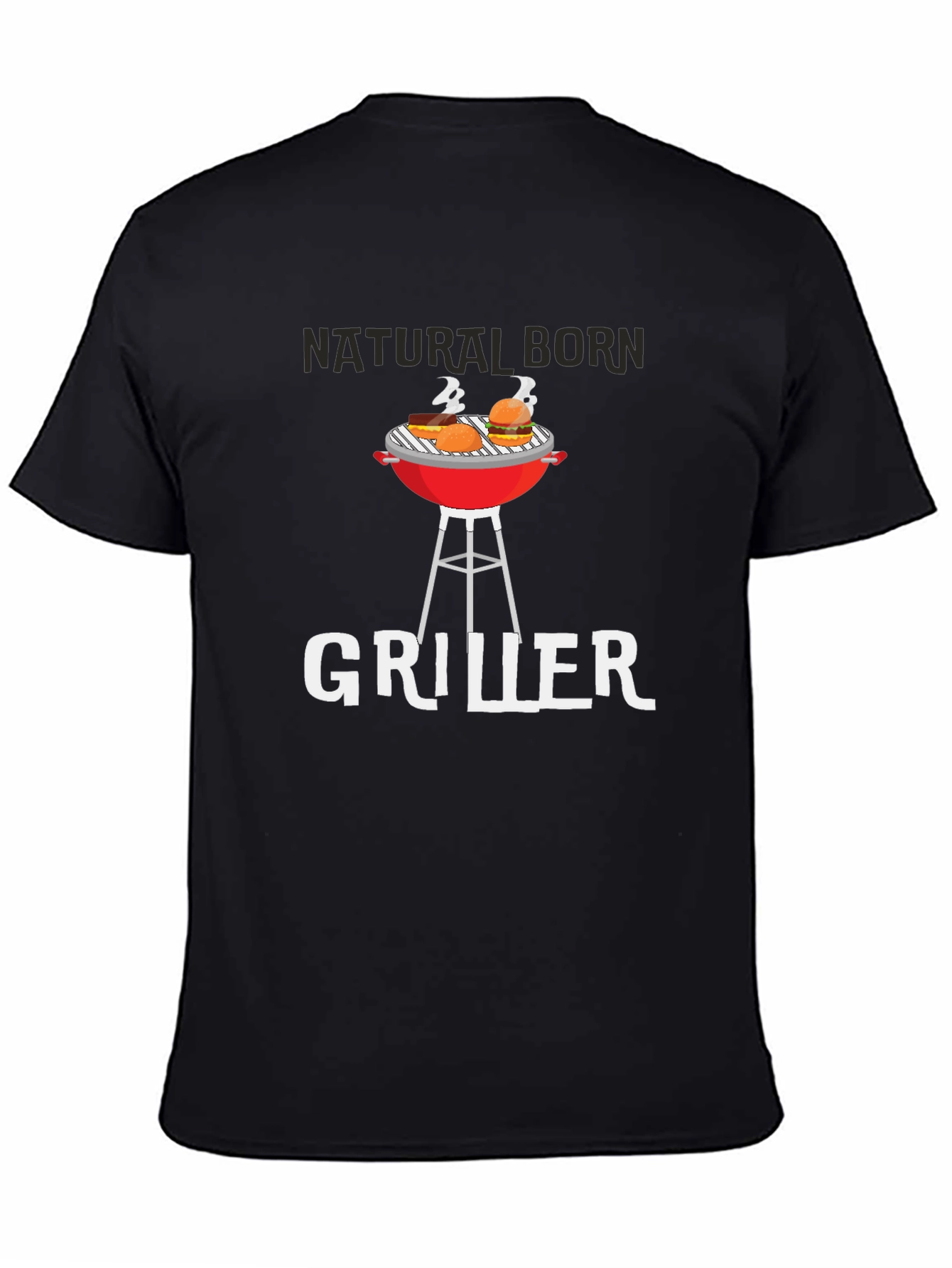 Natural Born Griller Black T-Shirt