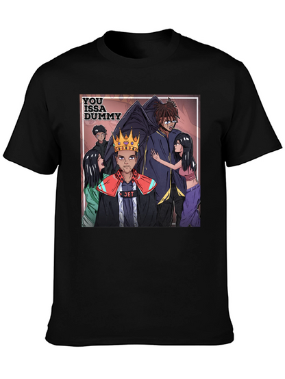 You Issa Dummy Graphic Tee - Black Cotton Blend