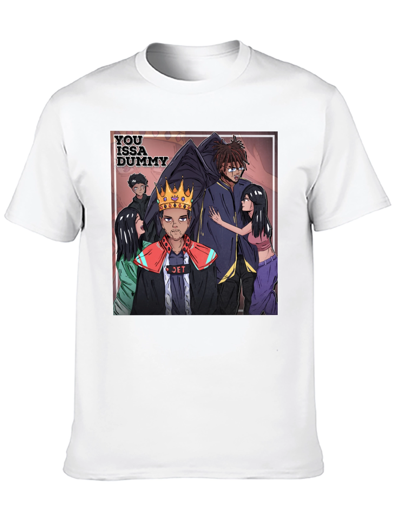 You Issa Dummy Graphic Tee - Black Cotton Blend