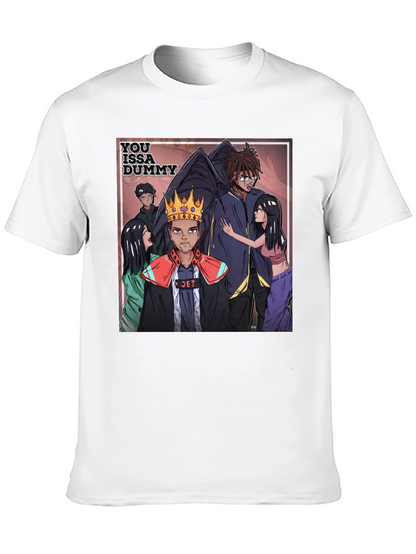 You Issa Dummy Graphic Tee - Black Cotton Blend