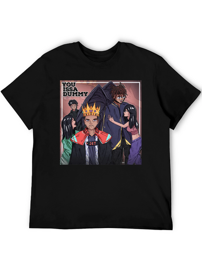 You Issa Dummy Graphic Tee - Black Cotton Blend
