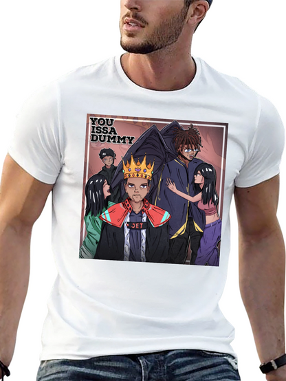 You Issa Dummy Graphic Tee - Black Cotton Blend