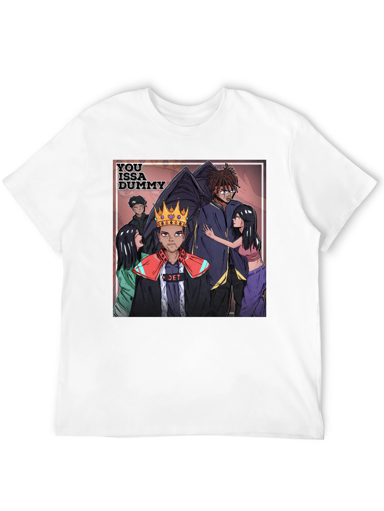 You Issa Dummy Graphic Tee - Black Cotton Blend