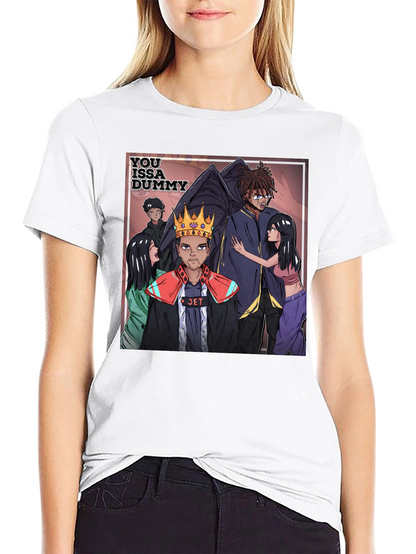 You Issa Dummy Graphic Tee - Black Cotton Blend