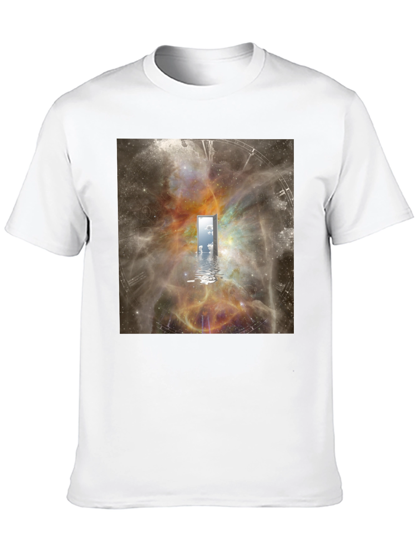 Surreal Doorway T-Shirt - Galaxy Time Portal