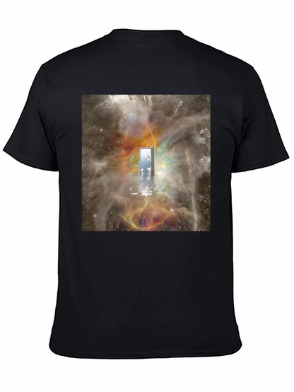 Surreal Doorway T-Shirt - Galaxy Time Portal