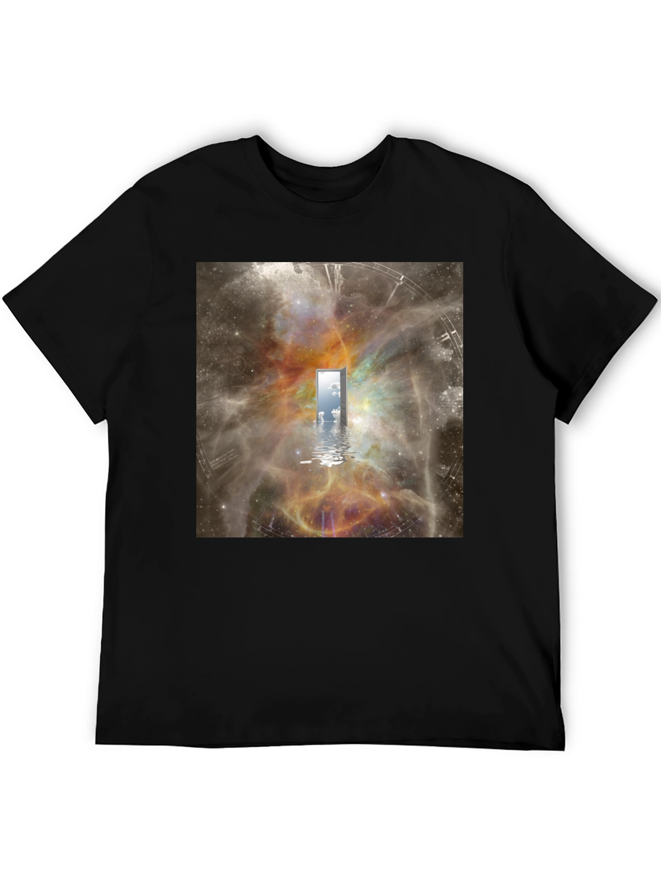 Surreal Doorway T-Shirt - Galaxy Time Portal