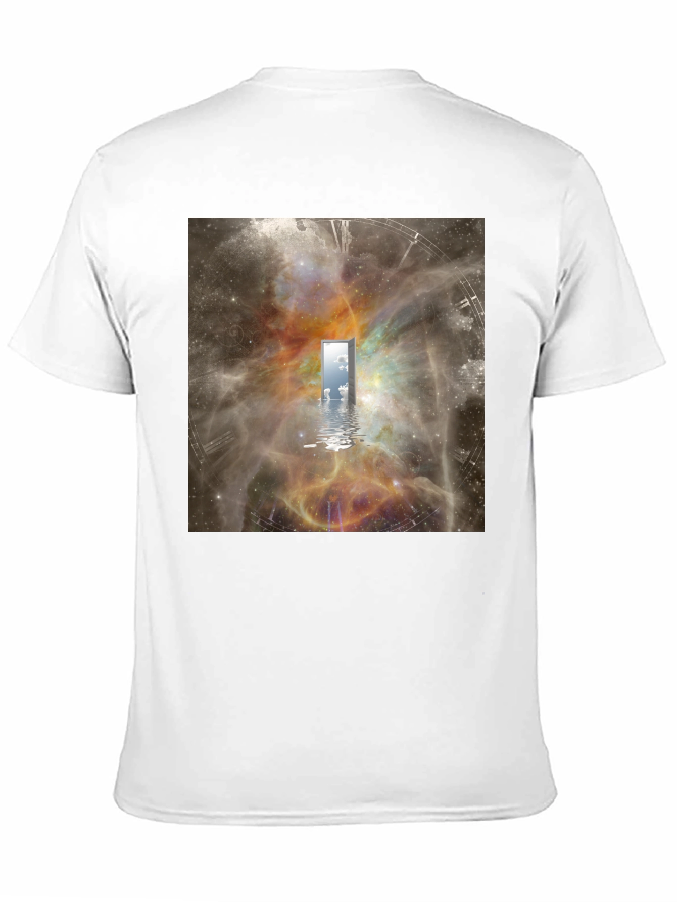 Surreal Doorway T-Shirt - Galaxy Time Portal