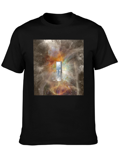 Surreal Doorway T-Shirt - Galaxy Time Portal