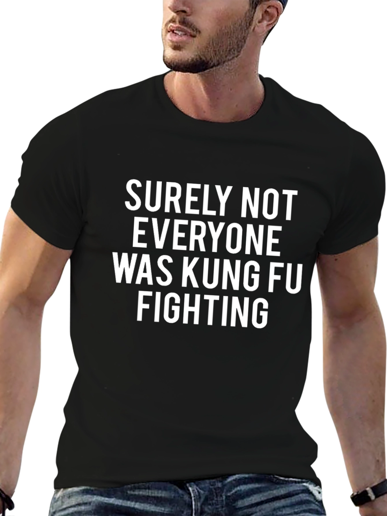 Kung Fu Fighting Graphic Tee - Funny Slogan Shirt