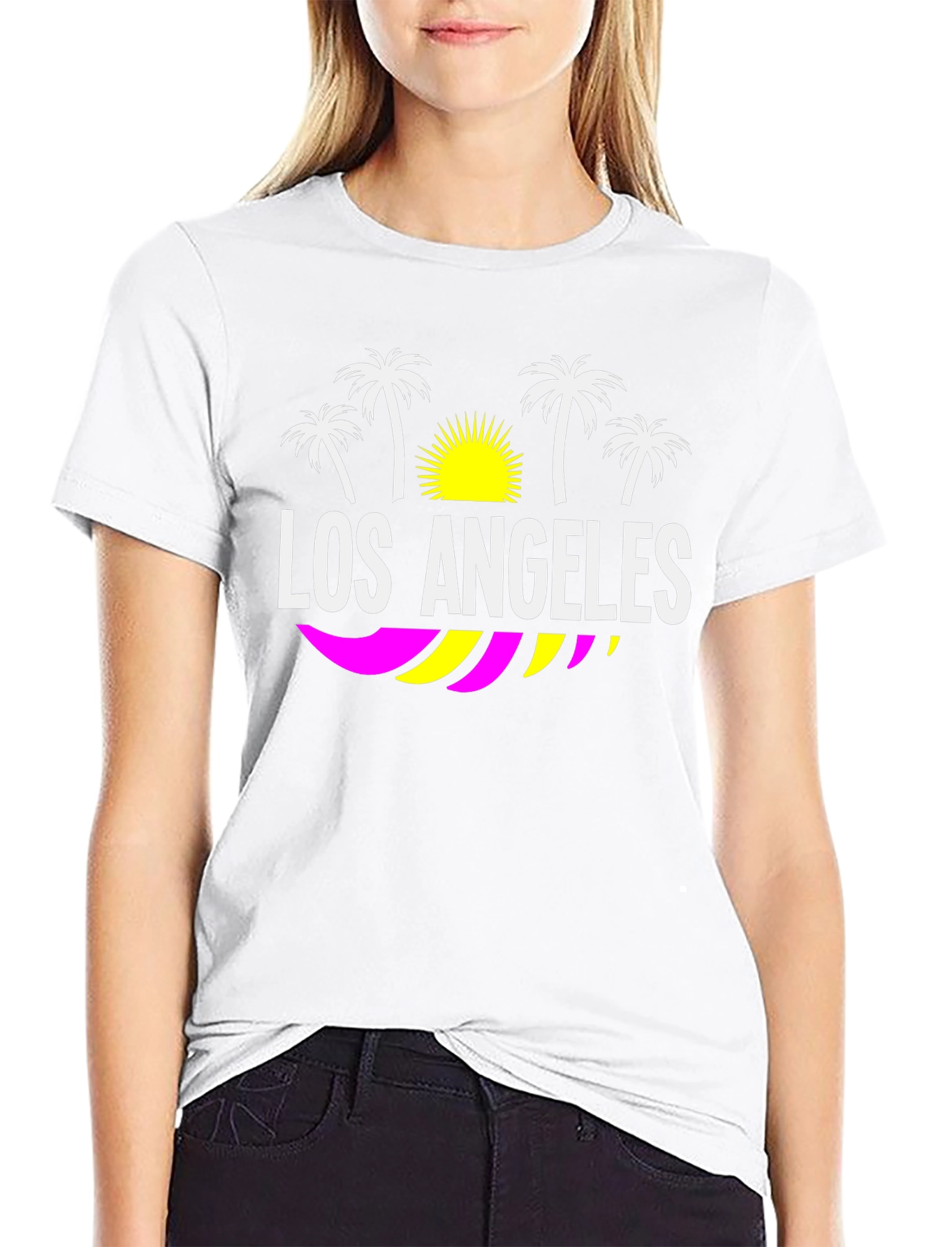 Los Angeles Palm Tree T-Shirt - California Vibes