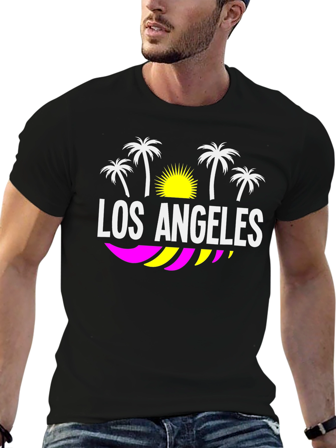 Los Angeles Palm Tree T-Shirt - California Vibes