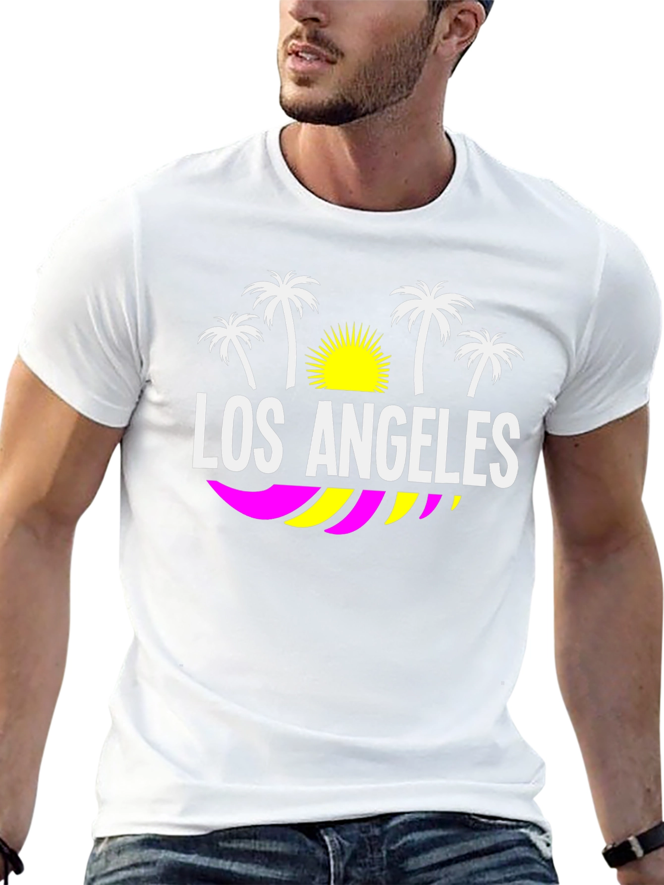Los Angeles Palm Tree T-Shirt - California Vibes