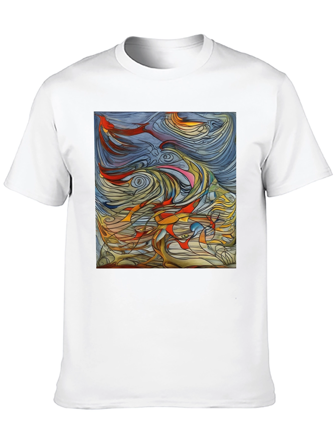Abstract Art Graphic Tee - Black Unisex T-Shirt