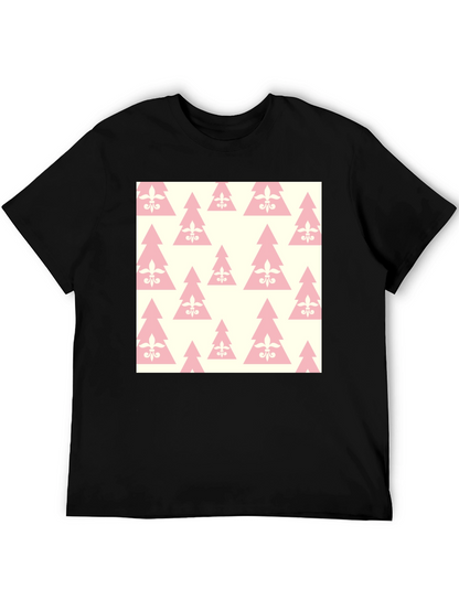 Fleur-de-lis Christmas Tree Pattern T-Shirt