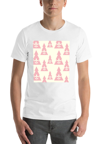 Fleur-de-lis Christmas Tree Pattern T-Shirt