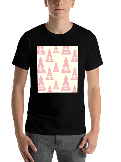 Fleur-de-lis Christmas Tree Pattern T-Shirt