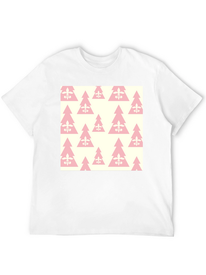 Fleur-de-lis Christmas Tree Pattern T-Shirt