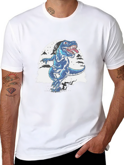Dino T-Shirt - Blue T-Rex Design