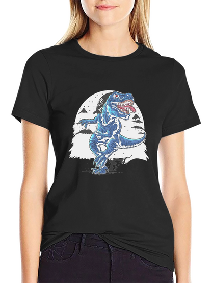 Dino T-Shirt - Blue T-Rex Design