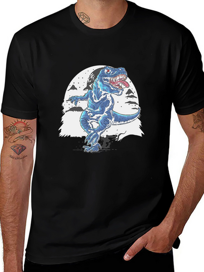 Dino T-Shirt - Blue T-Rex Design
