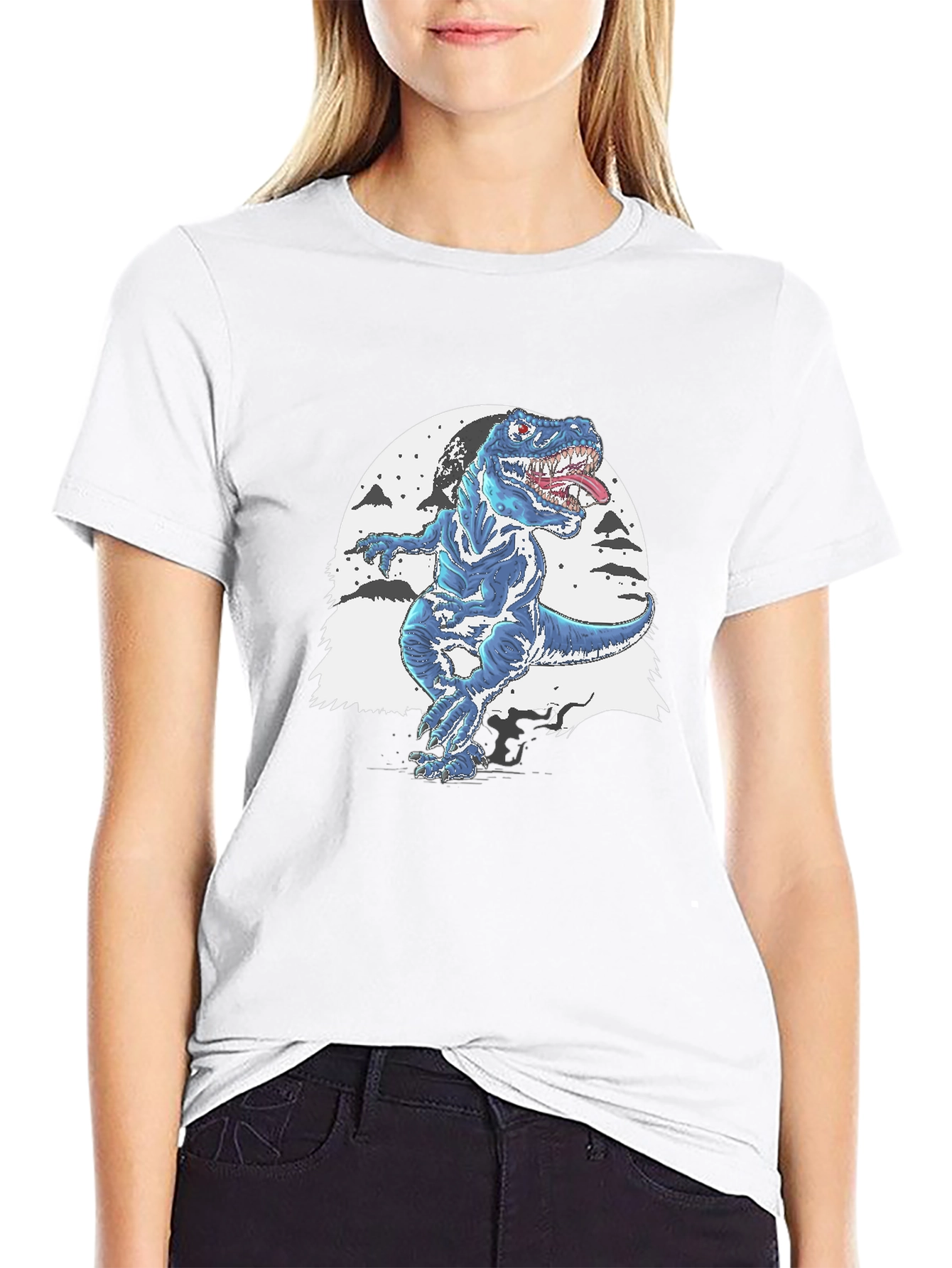Dino T-Shirt - Blue T-Rex Design