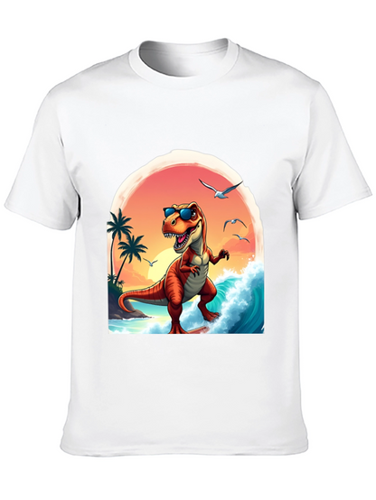 Surfing Dinosaur Graphic Tee