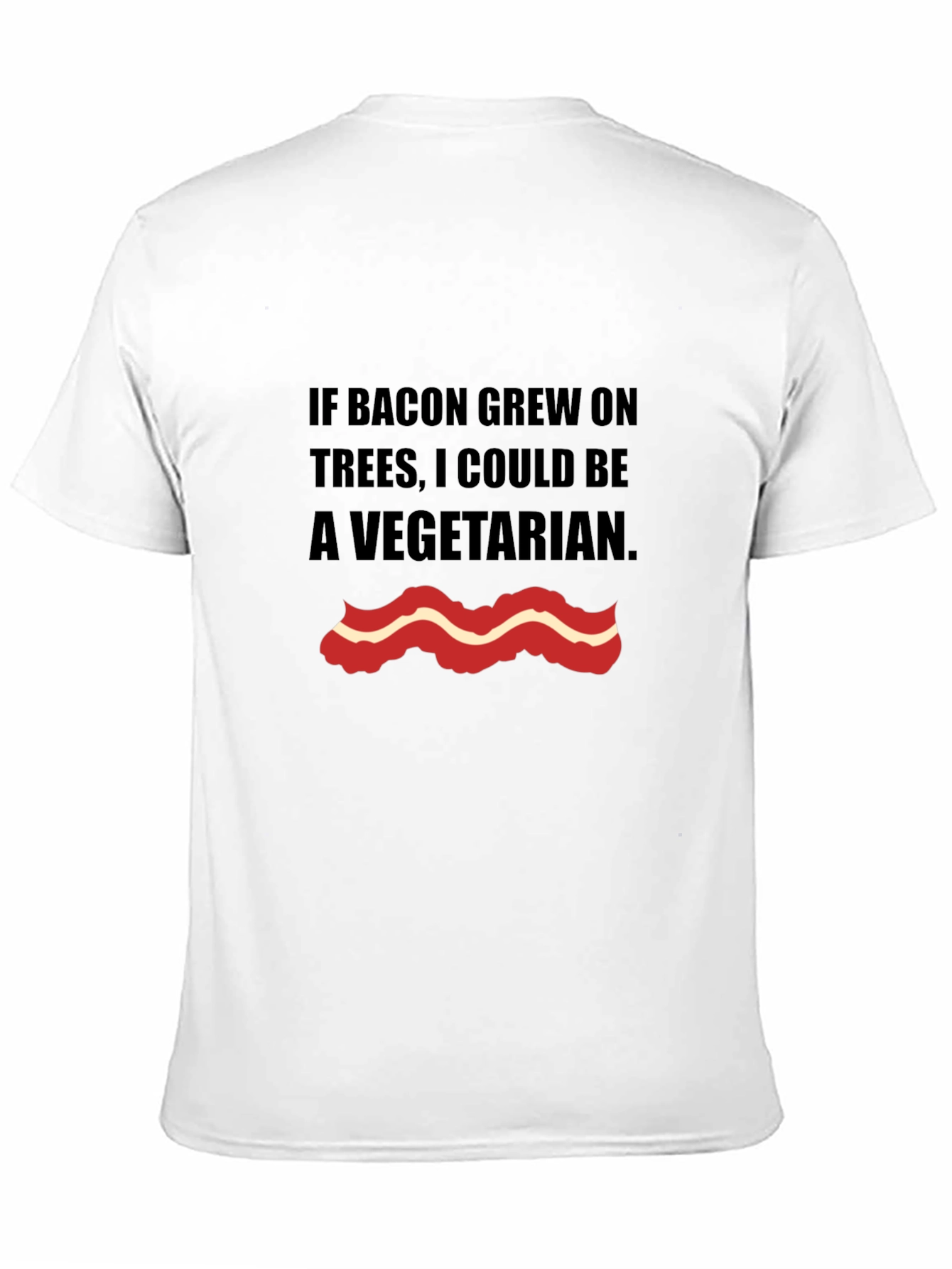 Bacon Trees Vegetarian Graphic T-Shirt