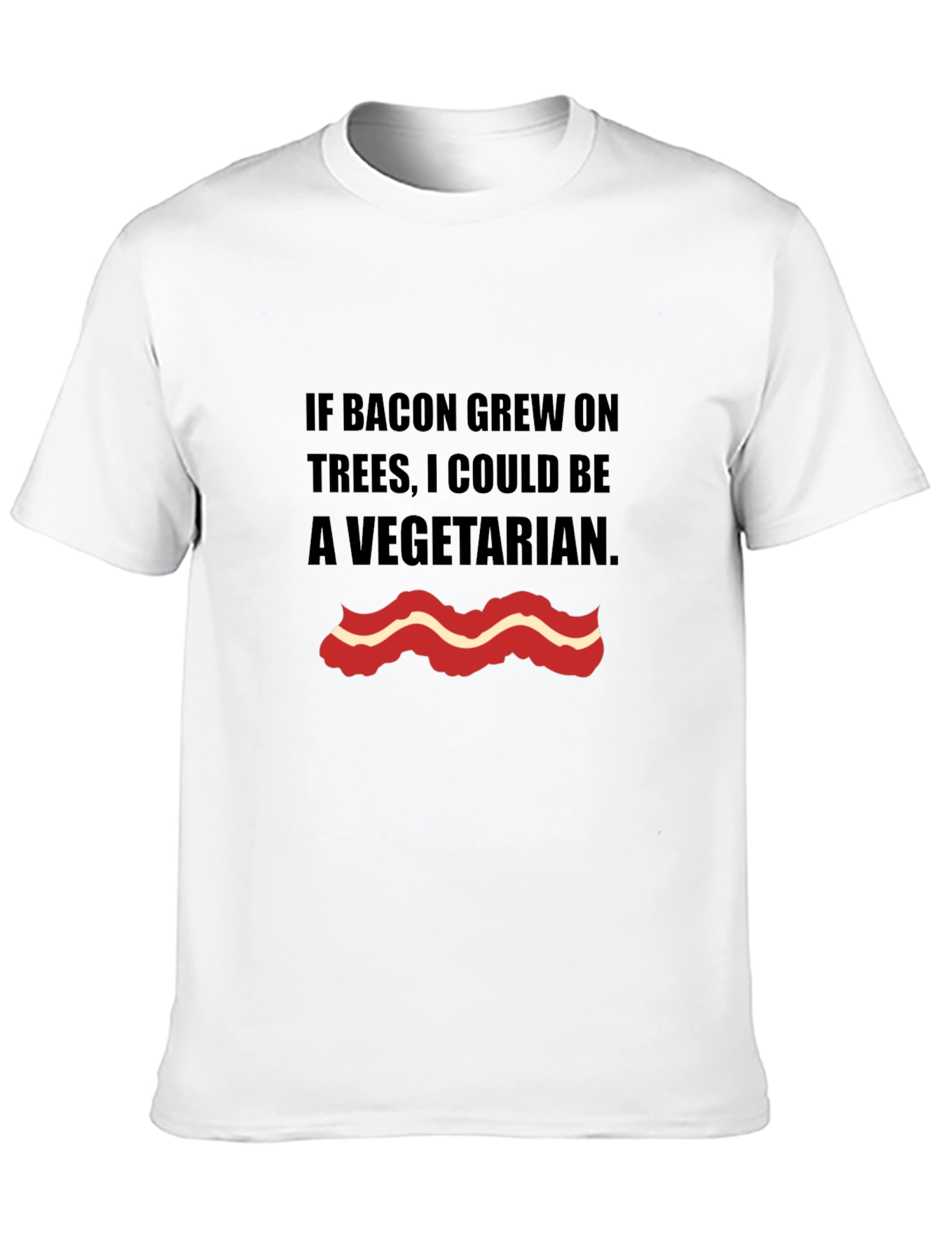Bacon Trees Vegetarian Graphic T-Shirt