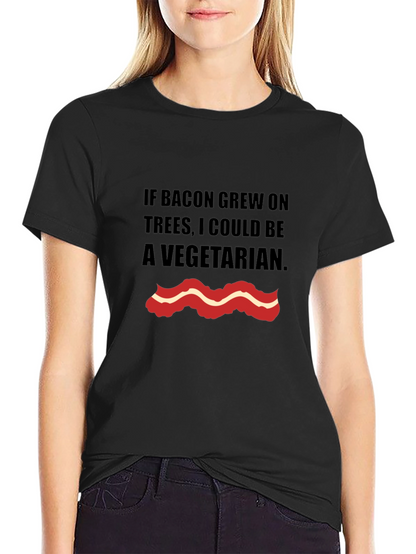 Bacon Trees Vegetarian Graphic T-Shirt