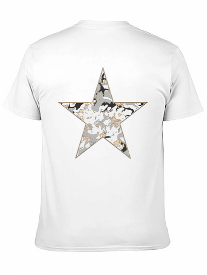Star Camo T-Shirt - Mens Black Graphic Tee