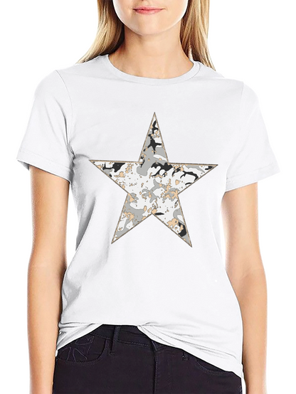 Star Camo T-Shirt - Mens Black Graphic Tee