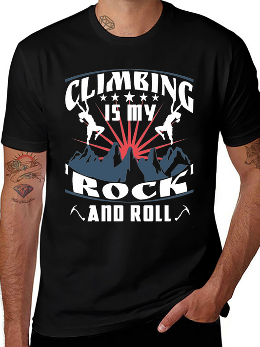 Climbing is My Rock and Roll Graphic Tee