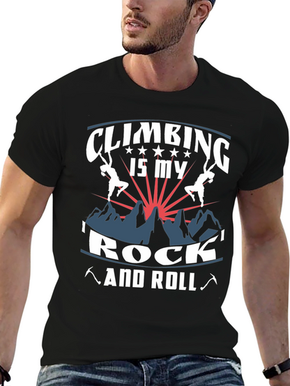 Climbing is My Rock and Roll Graphic Tee